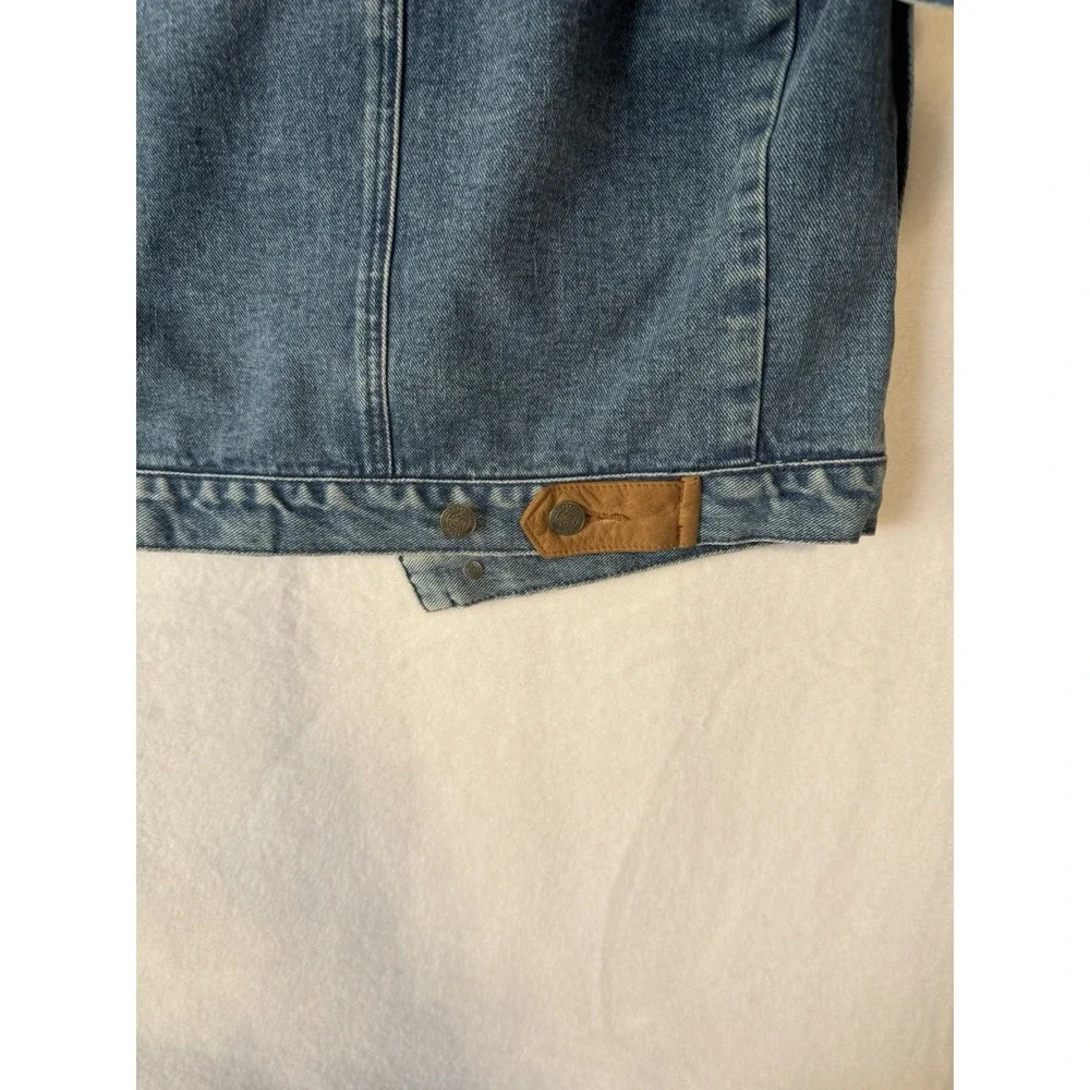 Vintage Territory Ahead Denim Jacket Mens Large Corduroy Collar Lined Trucker
